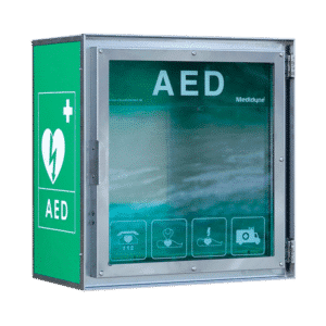 CA HSS100 -defibrillaattorikaappi ulkokäyttöön